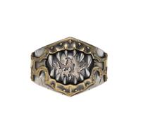 Starforged Warhammer 40K Chaos Space Marines World Eaters Berzerkers'Sigil Ring Silver Ring Men's Jewelry Accessories