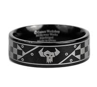 Starforged Warhammer 40K Orks & Fenrisian wolves Leagues of Votann Alloy Men's Ring Orks-9