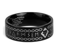 Starforged Warhammer 40K Orks & Fenrisian wolves Leagues of Votann Alloy Men's Ring SpaceWolf-13, 13, Non-Precious Metal, No Gemstone, 13, Non-Precious Metal, No Gemstone