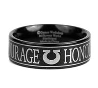 Starforged Warhammer 40K Orks & Fenrisian wolves Leagues of Votann Alloy Men's Ring Ultramarines-12