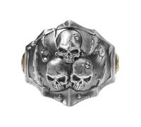 Starforged Warhammer 40K Ring of the Plague Dominus Death Guard Sliver Rings Accessories Jewelry, Metal, No Gemstone