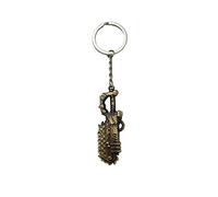 Starforged Warhammer40K Licensed Merch Ork Choppa Keychain Keyring 1 PC, Brass, 60 mm