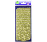 Starform 11030 Deco Stickers, Thank You, Gold