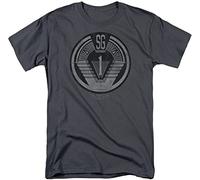 Stargate SG1 Team Badge T Shirt Sci-Fi TV Alien Show Tee New Charcoal Dark Grey Dark Grey