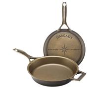 Stargazer 12-Inch Cast Iron Skillet | Made in USA, Seasoned, Premium Frying Pan for Grilling, Searing, Baking & More - Durable Cast Iron with Smooth Cooking Surface