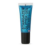 Stargazer Blue Body Glitter Gel - Face & Body Shimmer - Long Lasting Festival & Party Makeup - Easy to Apply - Cruelty-Free - 10 ml