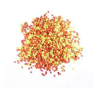 Stargazer Chunky Glitter Shaker, UV Orange. Cosmetic glitter for use on the eyes, lips, face, body, hair and nails.