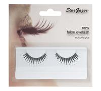 Stargazer Feather Eye Lashes style 39, synthetic lash pair includes glue.