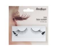 Stargazer Feather Eye Lashes style 44, synthetic lash pair includes glue.