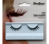 Stargazer Feather Eye Lashes style 72, synthetic lash pair includes glue.