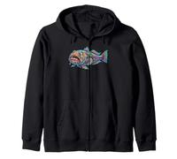 Stargazer Fish Deep Sea Aquarium Bottom Dweller Zip Hoodie
