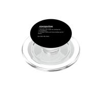 Stargazer Funny Stargazing Dictionary Astronomy Telescope PopSockets PopGrip for MagSafe