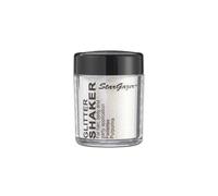 Stargazer Glitter Shaker, White. Cosmetic glitter powder for use on the eyes, lips, face, body, hair and nails.