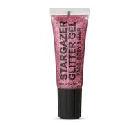 Stargazer Gel Glitter - Sparkling for Face & Body with Fine Nib Applicator - Pink