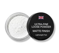 Stargazer Pressed Powder Foundation - White | Compact Face Powder with Applicator | Smooth Matte Finish | Lightweight Buildable Coverage