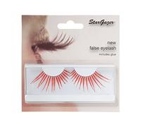 Stargazer Reusable False Eyelashes Red and Diamonte #58