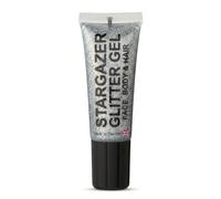 Stargazer Gel Glitter – Fine nib applicator for face & body – Silver