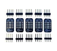 Stargazer SMD to DIP Breakout for 0201, 0402, 0603, 0805, and 1206 Packages with Gold Plated Headers [5 Pack]