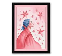 Stargazer's Dream Boho Framed Wall Art Print A1 (84.1×59.4cm) Black, Wall Decor for Living Room, Bedroom, Office & Home, Ready to Hang, Art Gift