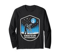 Stargazing Amateur Astronomer Retro Men's Space Astronomy Long Sleeve T-Shirt