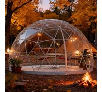 Stargazing Dome Tent, 12FT with Clear 360° View, Quick-Seal Zipper, Accommodates 4-8 People, All-Weather Tent for Camping, Pop-Up Display & Party
