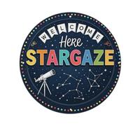 Stargazing Observatory Stargaze Here Metal Tin Sign Plaque