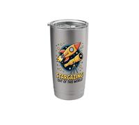 Stargazing Telescope Rocket Night Sky Space Adventure Stainless Steel Insulated Tumbler