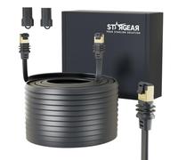 STARGEAR for Starlink Gen 3 Flat Cable, 100FT Hidden Cord Compatible with Starlink Standard Rev. 4 and Mini, Extreme Slim Cable Shielded for Window Door (30M/100FT)