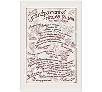 StarGifts Direct GRANDPARENTS HOUSE RULES Tea Towel (Grandma Gran Granny Grannie Nana Nanna Nan Nanny Nannie Nain Grandmother Grandpa Grandad etc)