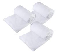 stargo 3 Pack Fake Snow Blanket Roll for Christmas Village Displays, Christmas Tree Deocration - Thick White Soft Fluffy Faux Snow Backdrop Artificial Snow Blanket Cover (Each Roll 80 CM x 240 CM)