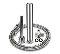 STARHAND 4 Pcs Shower Enema System, 6-Foot Shower Douche Enema Kit with 2 Bathroom Handheld Nozzles and Regulator Knob for Men Women Cleaning