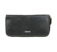 STARHIDE Genuine Distressed Leather Women's Wallets Multifunction Bifold Full Zipped Clutch Purse with RFID Blocking Large Storage Capacity Card and Phone Holder 5605 (Green)