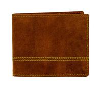 STARHIDE Mens Essentials Wallet RFID Safe Contactless Security Card Protection Distressed Hunter Leather Billfold Purse 1150 (Brown)