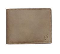 StarHide Men's Gents Brown Smooth Leather Wallet With A Secure Zipped Coin Pocket & ID Window Gift Boxed - 1140