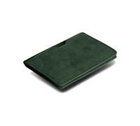 STARHIDE Slim Top Grain Leather Bifold Card Holder Wallet with RFID Protection, 6 Card Capacity, Front Pocket Access (Green Hunter)