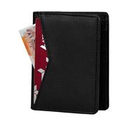 STARHIDE Ultra-Slim Leather Cardholder Wallet for Men & Women - RFID Blocking, Compact & Stylish Design, Holds Up to 8 Cards - Ideal for Travel & Daily Use, Premium Leather Build (Black Nappa)