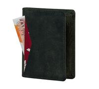STARHIDE Ultra-Slim Leather Cardholder Wallet for Men & Women - RFID Blocking, Compact & Stylish Design, Holds Up to 8 Cards - Ideal for Travel & Daily Use, Premium Leather Build (Green Hunter)