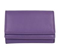 STARHIDE Women's RFID Small Leather Purse, Genuine Soft Leather Wallet with Coin & Key Pocket for Ladies, Credit Card Holder, ID Pocket Wallet #5545 (Purple)