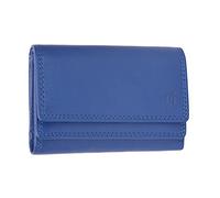 STARHIDE Women's RFID Small Leather Purse, Genuine Soft Leather Wallet with Coin & Key Pocket for Ladies, Credit Card Holder, ID Pocket Wallet #5545 (Blue)