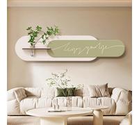 STARHMLUX 3D Wall Art Painting, with Hydroponic Cup, Minimalist Design, Sandstone Horizontal Wall Art Hanging with LED Lights for Living Room Entryway Decor D 120x28cm