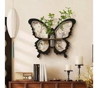 STARHMLUX 3D Wall Art Painting, with Hydroponic Cup, Modern Design, Butterfly Design Wall Art Hanging for Living Room Entryway Decor B 60x50cm