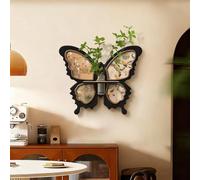STARHMLUX 3D Wall Art Painting, with Hydroponic Cup, Modern Design, Butterfly Design Wall Art Hanging for Living Room Entryway Decor C 60x50cm