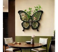 STARHMLUX 3D Wall Art Painting, with Hydroponic Cup, Modern Design, Butterfly Design Wall Art Hanging for Living Room Entryway Decor A 40x34cm