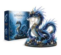 STARHMLUX Mythical Ocean 3D Beaded Animal Kit - DIY Glass Bead Craft Set with Stands for Adults & Teens, Premium No-Glue Beading Kits to Make Seahorse Turtle Octopus Seadragon