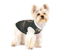 Staring at the hungry wolf Small Cotton Dog Vest Breathable Adjustable Pet T Shirt for Small Dogs Cats - Full Print Summer Puppy Clothes
