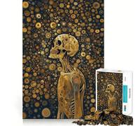 Staring Beyond Skull Art 1000 Pieces Jigsaws Adults Puzzles Logic Boost Toy Bonding Time Premium Edge Premium Gift 50x75cm