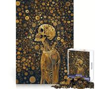Staring Beyond Skull Art 1000 Pieces Jigsaws Adults Puzzles Logic Boost Toy Bonding Time Premium Edge Premium Gift 50x75cm