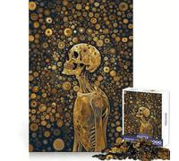 Staring Beyond Skull Art Jigsaw Puzzle for Adults 1000 Pieces Smart Game Tension Relief Pattern Assembly Heartfelt Gift 38x52cm