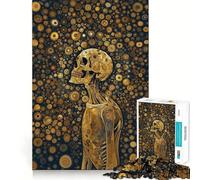 Staring Beyond Skull Art Jigsaw Puzzle for Adults 1000 Pieces Smart Game Tension Relief Pattern Assembly Heartfelt Gift 38x52cm