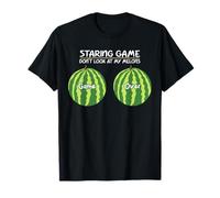 Staring Game Hilarious Melons Graphic, Funny Boobs Joke T-Shirt